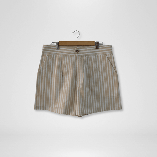 Striped Linen Shorts