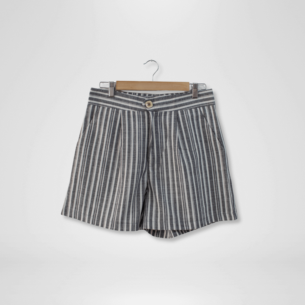 Striped Linen Shorts