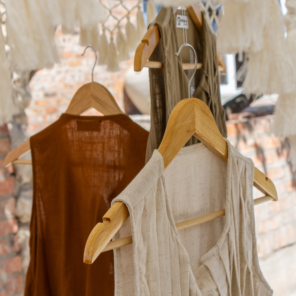Front-Tie Linen Top
