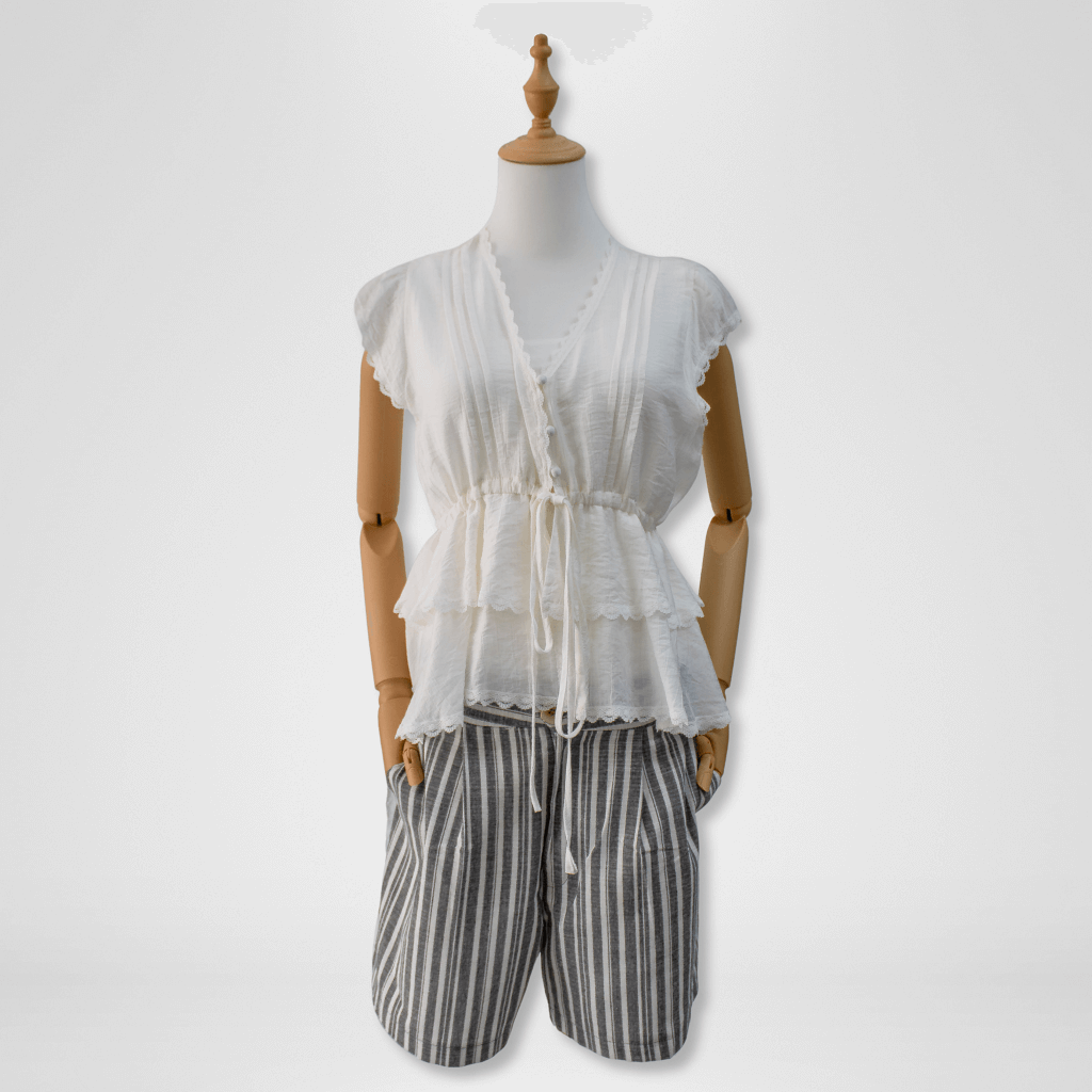 Sheer Frill Top