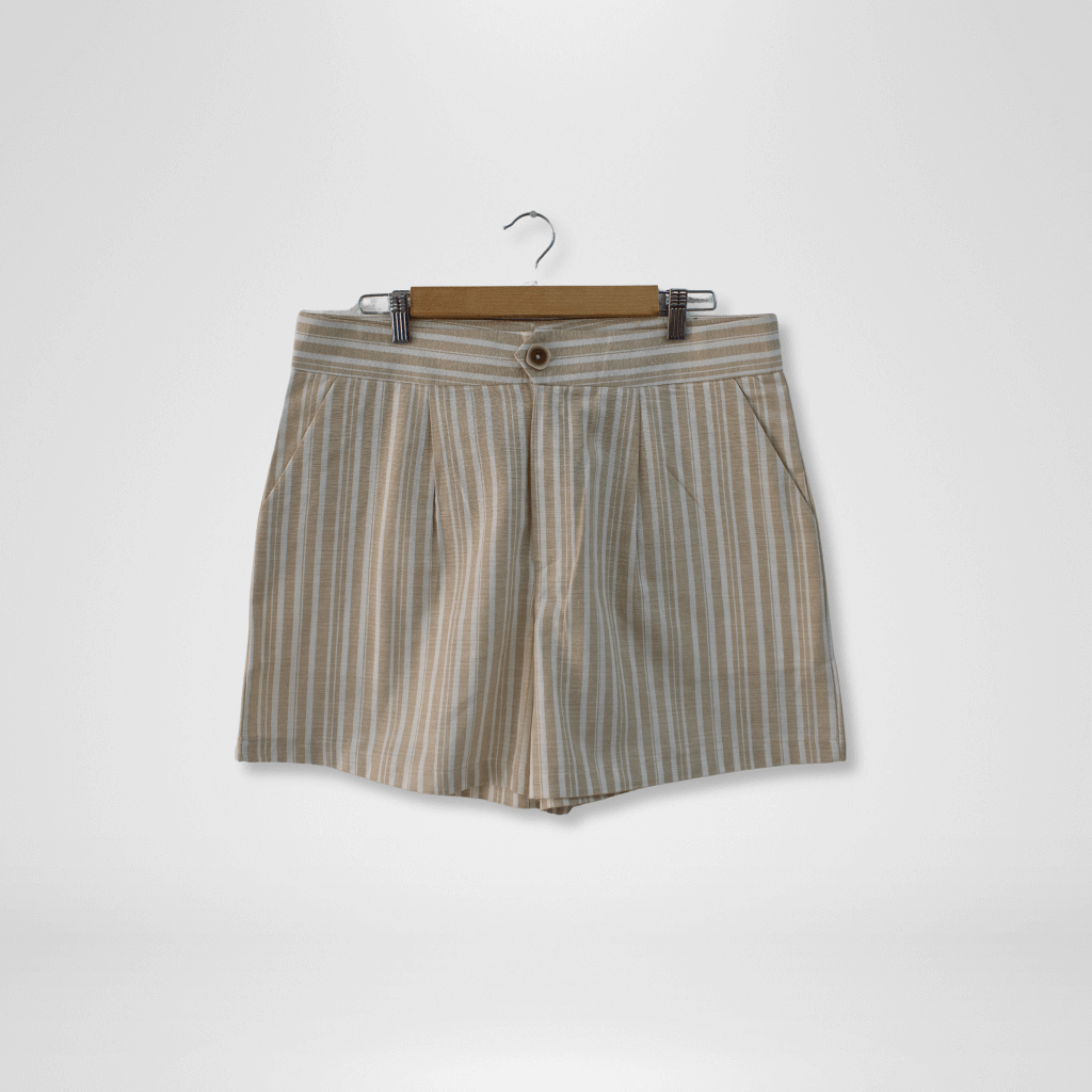 Striped Linen Shorts
