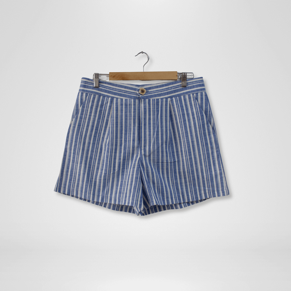 Striped Linen Shorts