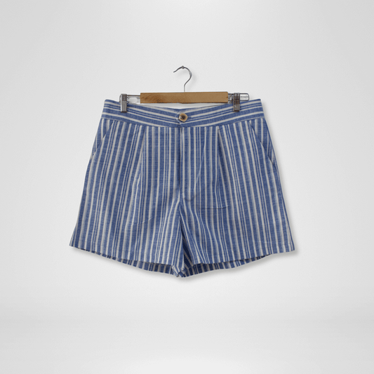 Striped Linen Shorts