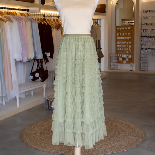 Polka Dot Pleated Skirts