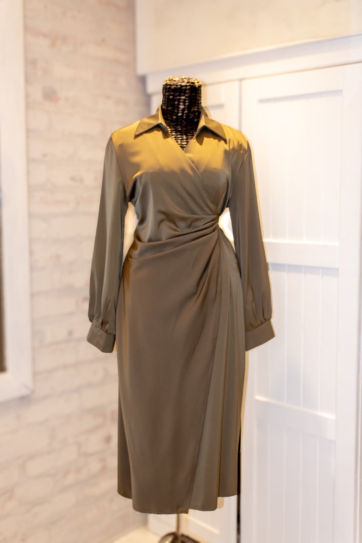 Satin Wrap Dresses