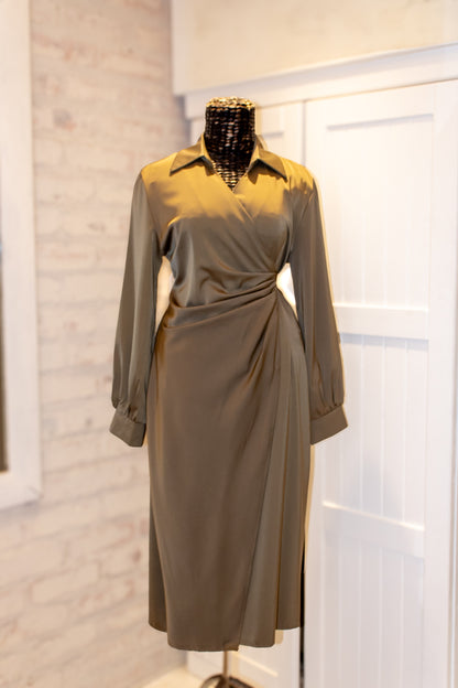Satin Wrap Dresses