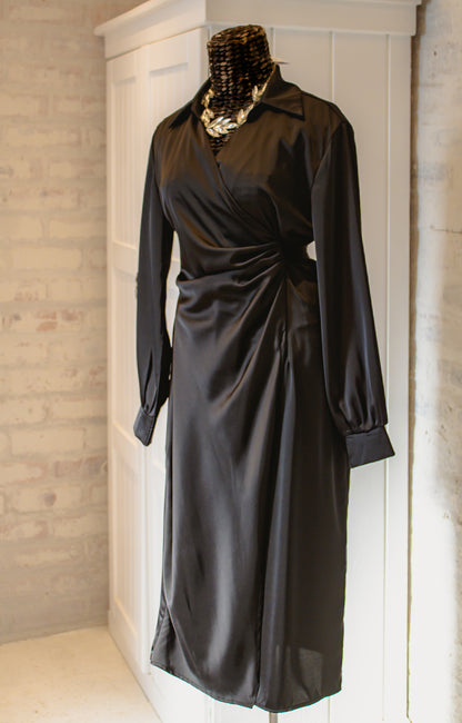Satin Wrap Dresses