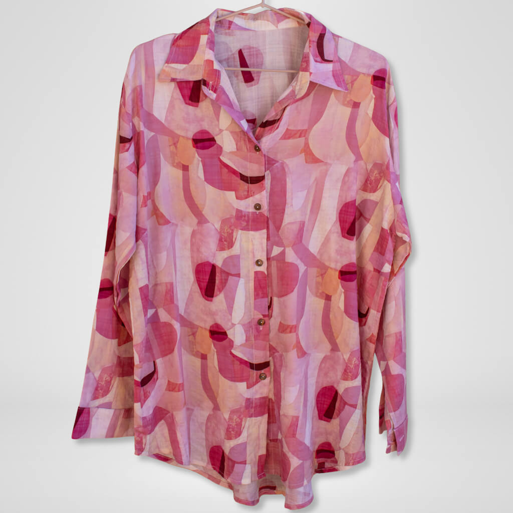 Patterned Pastel Blouse