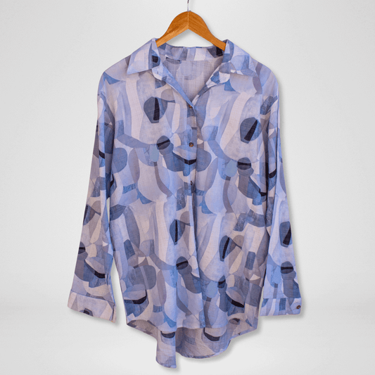 Patterned Pastel Blouse